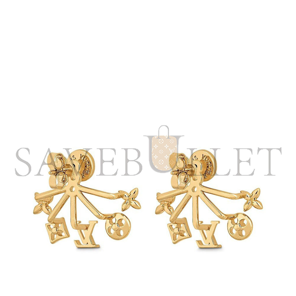 l**is V*t*n metal cruiser earrings gold m00601